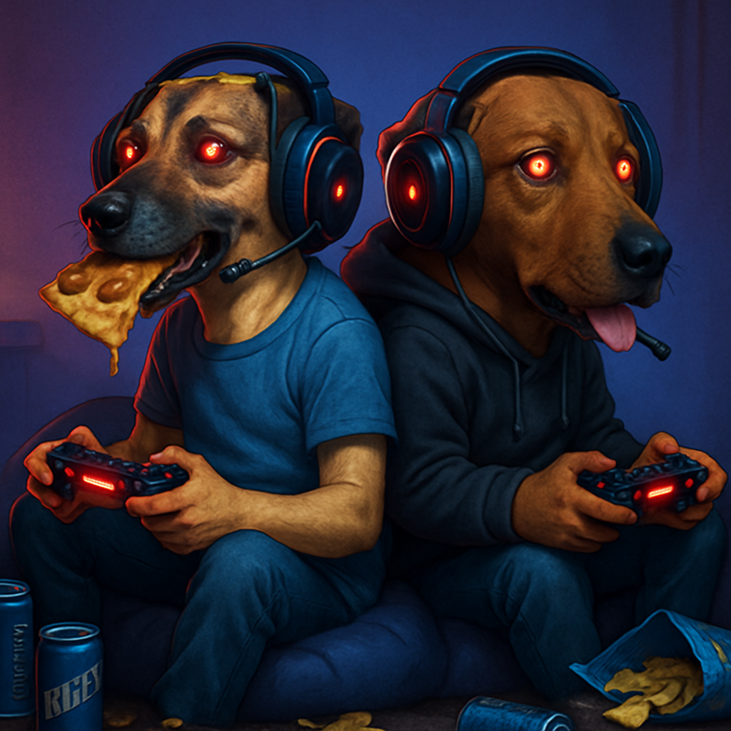 Gaming kutyák éjszaka